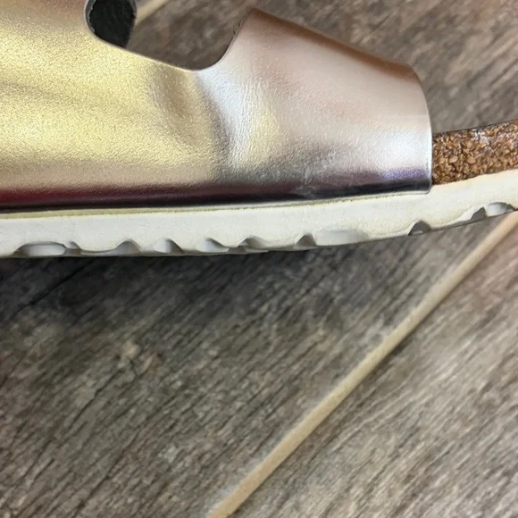 Birkenstock Arizona Soft Footbed, Silver, EU 39/US 8 normcore minimalist boho - Picture 6 of 16